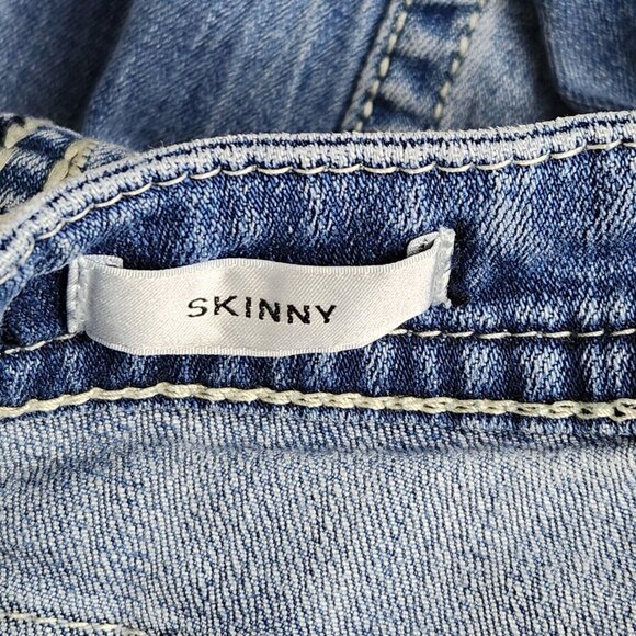 Vigoss Jeans Womens 4 Blue Skinny Leg Medium Wash Mid Rise Ankle Casual Denim - Picture 10 of 12